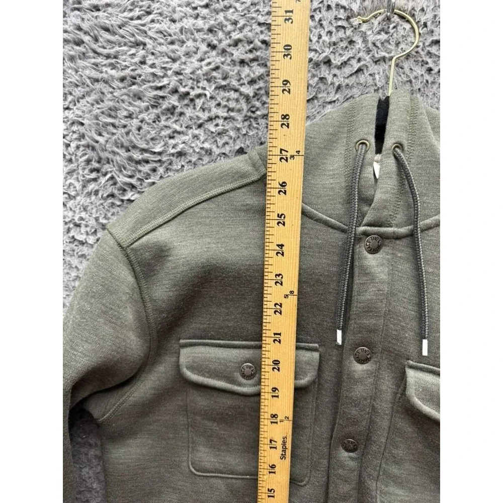 The North Face Sherpa Patrol Snap-Up‎ Fleece-Lined Hoodie Green Mens Size S